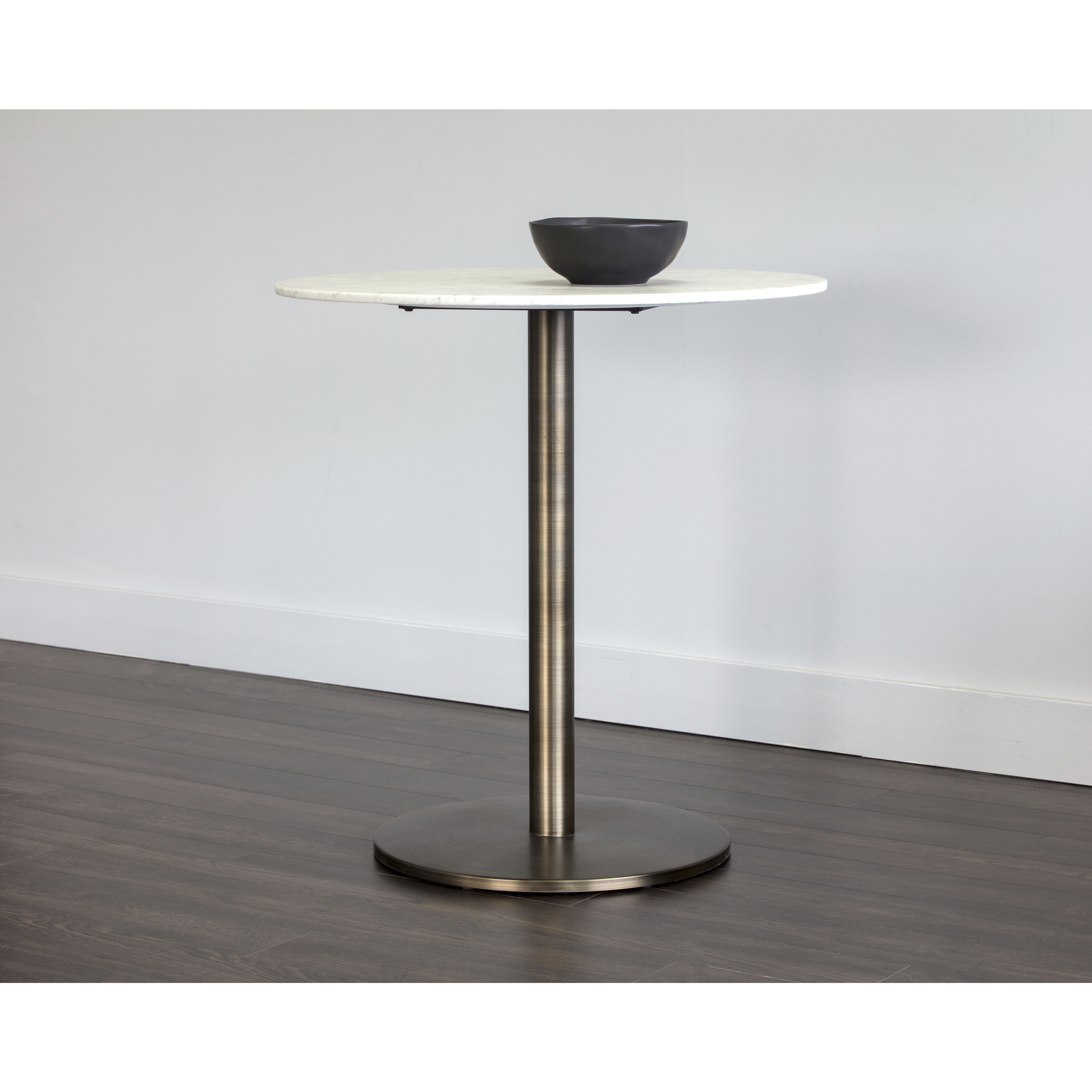 Enco White / Antique Gold Counter Table